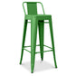 Bar stool with backrest - Industrial design - 76cm - New edition - Stylix