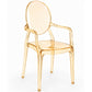 Transparent Dining Chair - Armrest Design - Victoria Queen