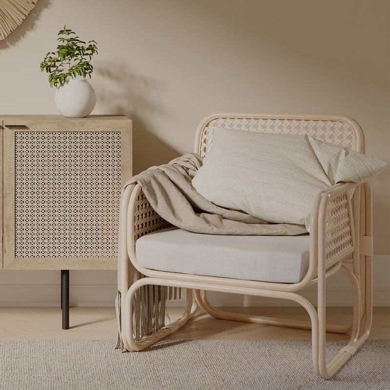 Rattan Lounge Chair - Design Chair - Boho Bali - Qawa