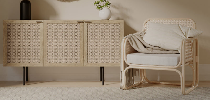 Chaise longue en rotin - Chaise design - Boho Bali - Qawa