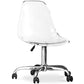 Office chair with transparent casters - Swivel office chair - Lucy