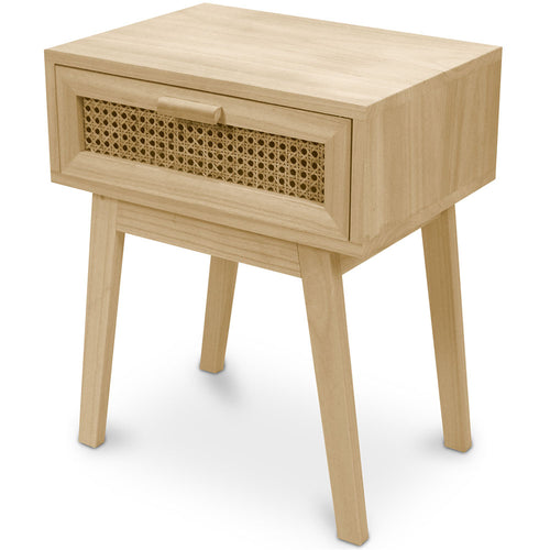 Table de chevet avec tiroirs Bois Boho Bali - Yanpai