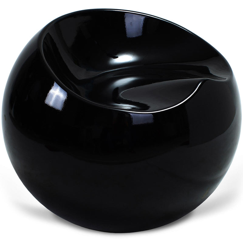 Ball Chair Modern with Contemporary Design in ABS – Shiny Round Seat for Home and Office – Circle - gallery 2