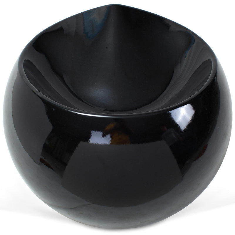 Ball Chair Modern with Contemporary Design in ABS – Shiny Round Seat for Home and Office – Circle - gallery 5