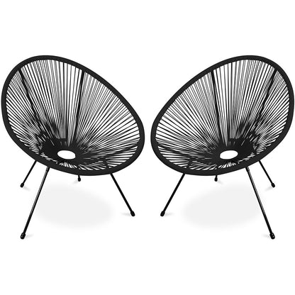 Pack Fauteuil Acapulco x2 - Piétement Noir - Nouvelle Édition