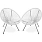 Pack Fauteuil Acapulco x2 - Piétement Noir - Nouvelle Édition