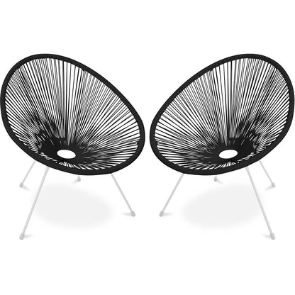 Pack Fauteuil Acapulco - Piétement Blanc x2 - Nouvelle Édition
