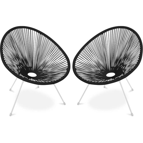 Pack Fauteuil Acapulco - Piétement Blanc x2 - Nouvelle Édition