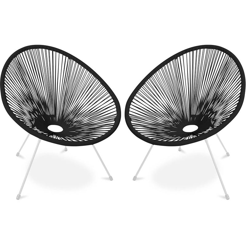 Pack Fauteuil Acapulco - Piétement Blanc x2 - Nouvelle Édition