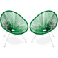 Pack Fauteuil Acapulco - Piétement Blanc x2 - Nouvelle Édition