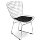 Dining Chair in Steel – Grid Design with Cushion – Lived - gallery 3
