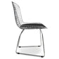 Dining Chair in Steel – Grid Design with Cushion – Lived - gallery 5