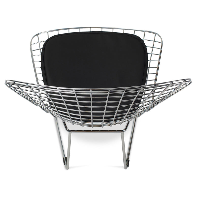 Dining Chair in Steel – Grid Design with Cushion – Lived - gallery 10