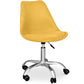 Chaise de bureau rembourrée - avec roulettes - Tulip