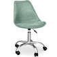 Chaise de bureau rembourrée - avec roulettes - Tulip