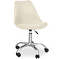 Chaise de bureau rembourrée - avec roulettes - Tulip