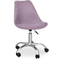 Chaise de bureau rembourrée - avec roulettes - Tulip