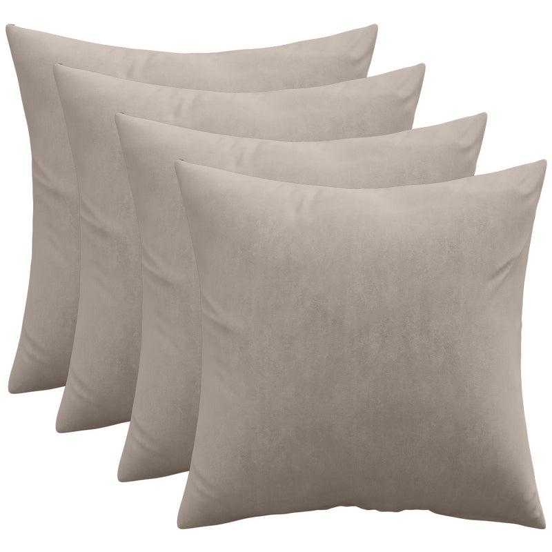 Lot de 4 coussins en velours - housse et garnissage - Mesmal