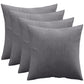 Lot de 4 coussins en velours - housse et rembourrage - Mesmal