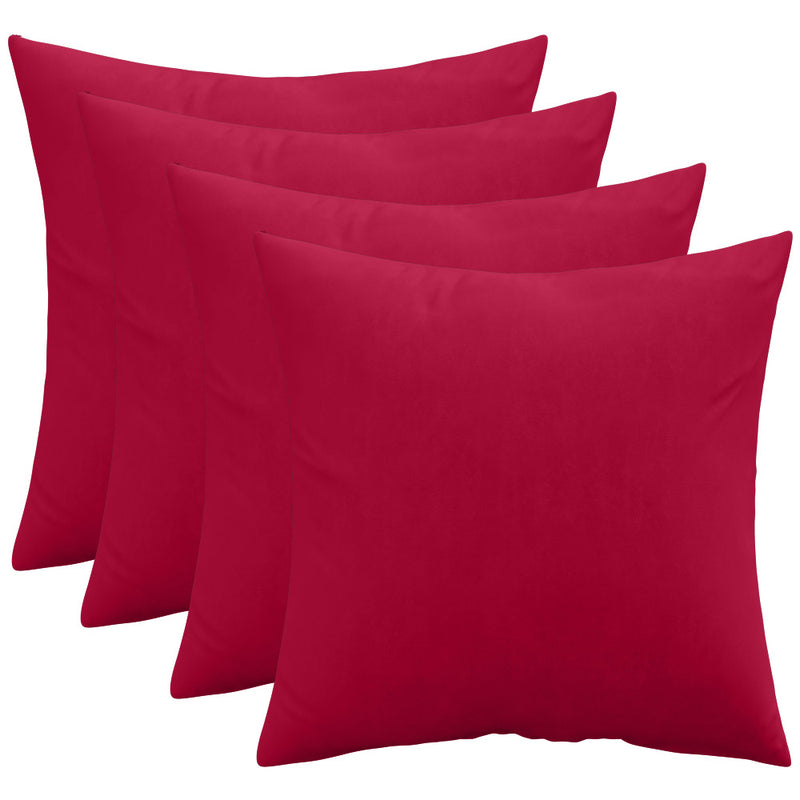 Lot de 4 coussins en velours - housse et garnissage - Mesmal