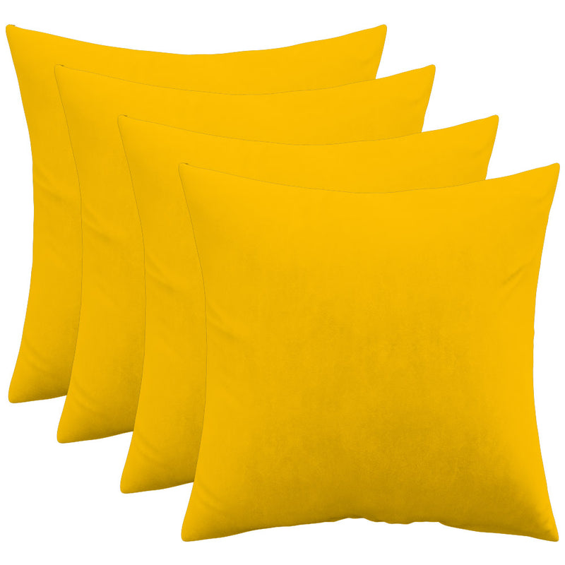 Pack of 4 velvet cushions - cover and filling - Mesmal