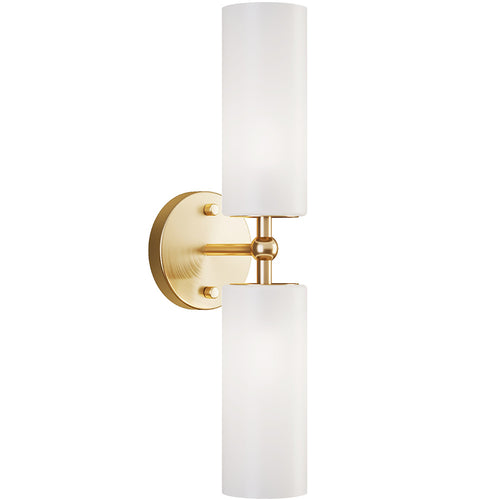 Lampe Murale en Or Vieilli - Applique à 2 Lumières - Feru