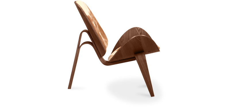 Fauteuil Design - Style Scandinave - Revêtu de Poney - Lucy