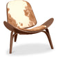 Fauteuil Design - Style Scandinave - Revêtu de Poney - Lucy
