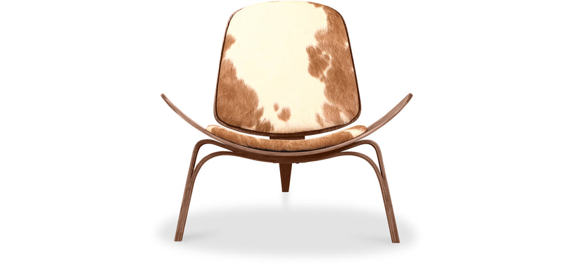 Fauteuil Design - Style Scandinave - Revêtu de Poney - Lucy