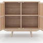 Buffet en Bois Naturel - Design Boho Bali - 2 Portes - Treys