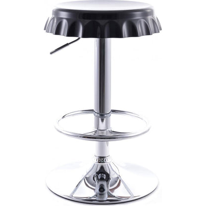 Tabouret de bar pivotant - Design métal - Bouteille
