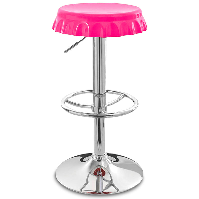 Tabouret de bar pivotant - Design métal - Bouteille