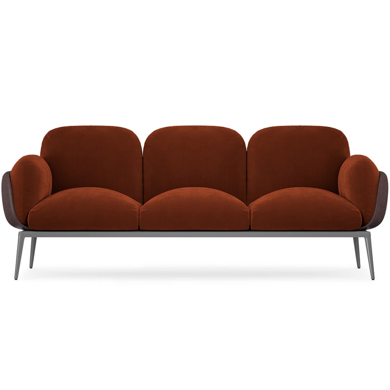 Canapé 3 places - Revêtu de velours - Vandan