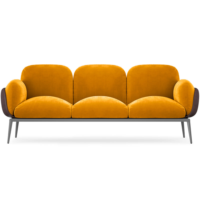 Canapé 3 places - Revêtu de velours - Vandan