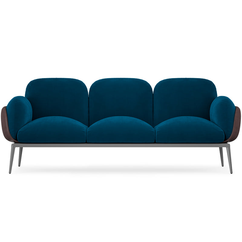 Canapé 3 places - Revêtu de velours - Vandan