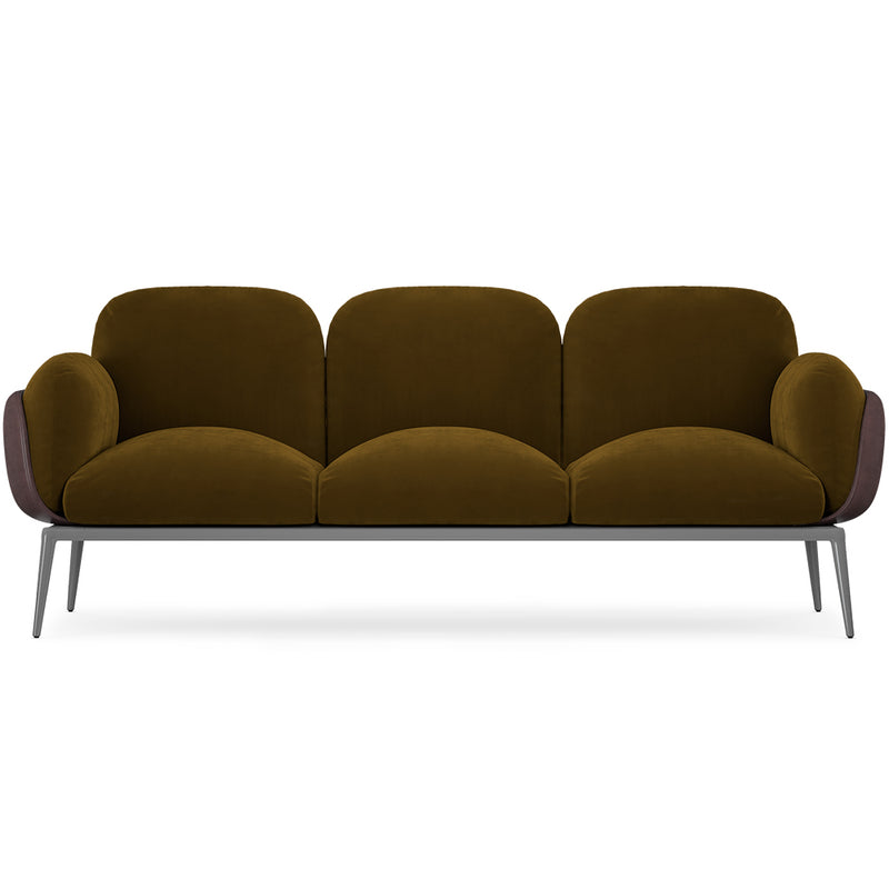 Canapé 3 places - Revêtu de velours - Vandan