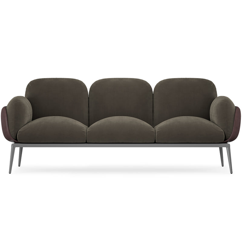 Canapé 3 places - Revêtu de velours - Vandan