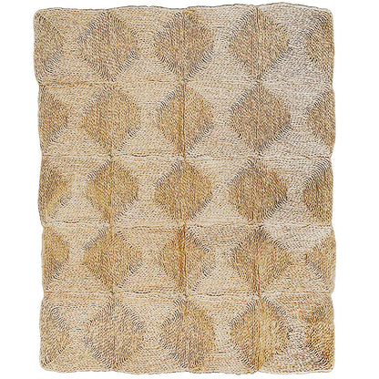 Rectangular jute rug - Boho Bali - 120x150 CM - Lubya