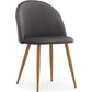 Chaise de Salle à Manger - Revêtue de Velours - Dossier avec Motif - Evelyne