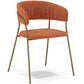 Chaise de salle à manger - Revêtue de velours - Gruna
