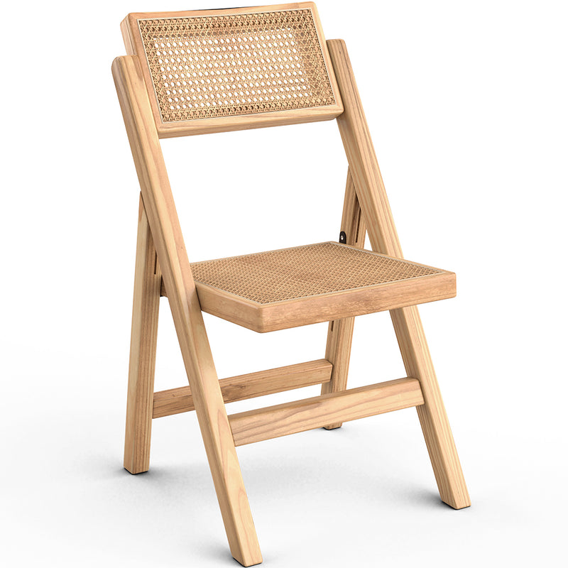 Chaise pliante en bois et rotin pour salle à manger - Umbra