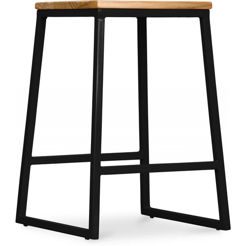 Industrial Design Bar Stool - Wood and Metal - 60cm - Big Boy