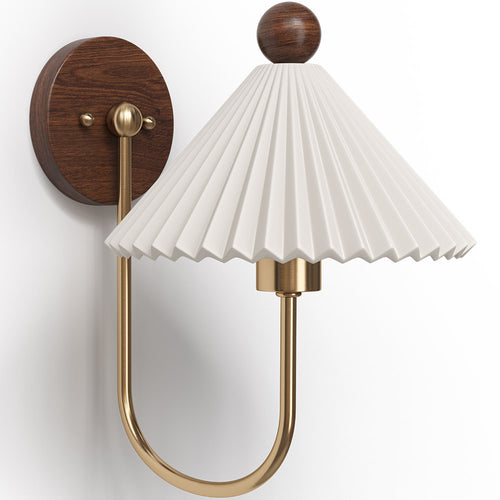 Lampe Murale en Or Vieilli - Applique Vintage - Leig