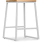 Industrial Design Bar Stool - Wood and Metal - 60cm - Big Boy