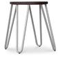 Tabouret Hairpin - 42cm - Bois foncé et métal