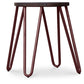 Tabouret Hairpin - 42cm - Bois foncé et métal
