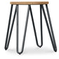Tabouret Hairpin - 42cm - Jasne drewno i metal