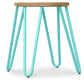 Tabouret Hairpin - 42cm - Jasne drewno i metal