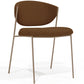 Chaise de salle à manger - Revêtement en tissu bouclé - Seda