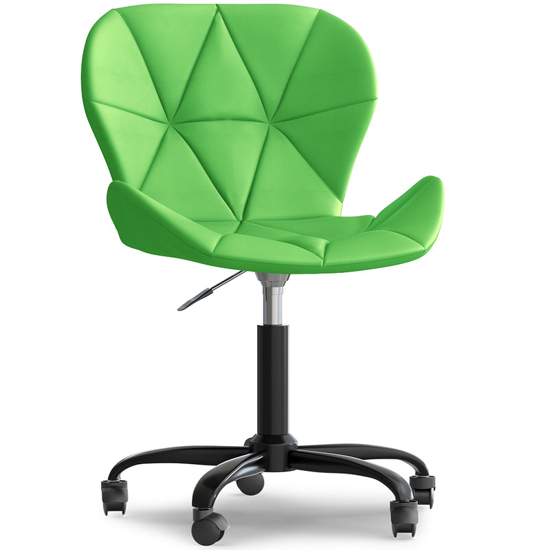Silla De Oficina Con Ruedas - Silla De Escritorio Giratoria - Tapizada En Polipiel - Wito Estrucura Negra